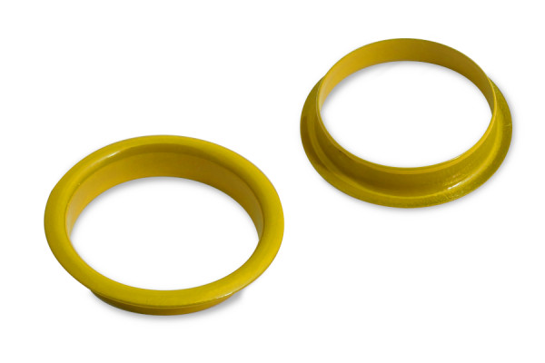 Finger Ring Eyelets, Yellow Powder Coated