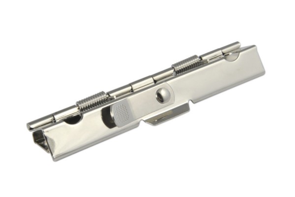 Board clips, 89 mm width, nickel plated, with lever