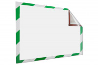 Magnetischer Inforahmen<br> für DIN A4,<br> 229 x 315 mm, grün-weiss