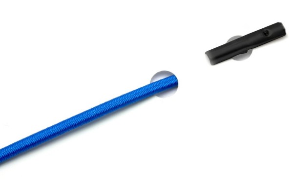 Elastics with Automatic Metal T-Ends, Aqua Blue