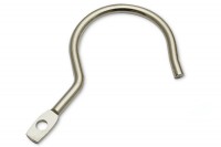 Kollektionshaken aus Metall,<br> 71 mm, mit Nietloch,<br> vernickelt