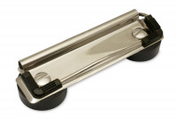 Magnetische Klemmmechaniken,<br>100 mm breit, vernickelt, <br> mit Gummiecken