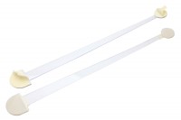 Regalwobbler<br> aus Kunststoff, <br>200 mm, transparent,<br> mit 2 Klebeflächen