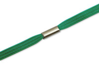 Gummiband<br> zum Ring montiert,<br> dunkelgrün
