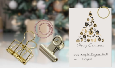 Papierklammern zu Weihnachten