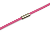 Gummischnüre<br>zum Ring montiert,<br> pink