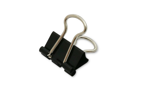 Foldback-Klammern / Vielzweckklammern, 15 mm breit, schwarz