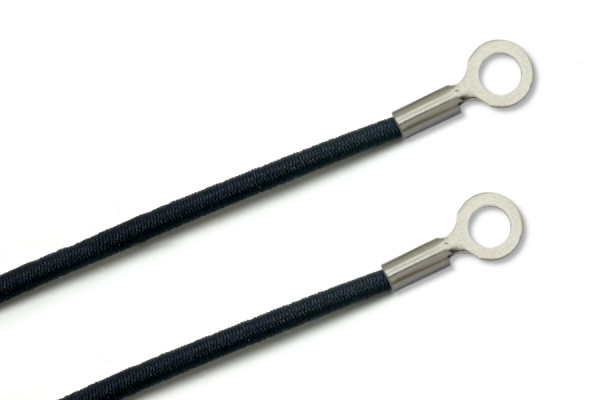 Elastics With Cable Lugs, Closed, Navy-Blue