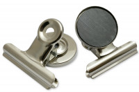 Magnetische Briefklemmer<br>40 mm breit, vernickelt