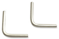 Buchecken, vernickelt,<br>16 mm Schenkellänge,<br>1,5 mm Fassung