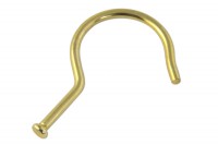 Kollektionshaken<br> aus Metall,<br> 70 mm, mit Flachkopf,<br> vermessingt
