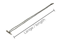 Textilfäden mit Splint,<br> schwarz
