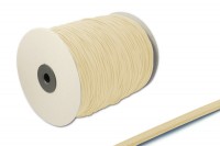 Gummischnur,<br> 2,2 mm Ø,<br> auf 500 m Rolle,<br> beige