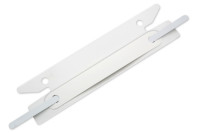 Einsteck-Heftstreifen,<br> Heftzunge weisslackiert,<br> Deckleiste weiss