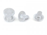 Kunststoff-Nieten,<br> transparent 7,5 mm