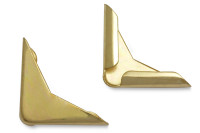 Buchecken, passiviert,<br>19 mm Schenkellänge,<br>2,5 mm Fassung