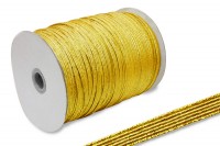 Flachgummi, <br>auf 500 m Rolle, <br>gold