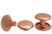 Doppel-Hohlnieten,<br> 9 mm Ø Kopf,<br> Fuß geschlossen,<br> verkupfert
