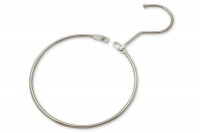 Warenringe<br> mit Aufhängehaken,<br>120 mm, vernickelt