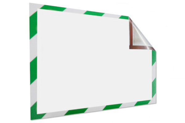 Magnetic Info Frame for DIN A4, 229 x 315 mm, Green-White