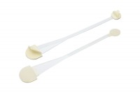 Regalwobbler<br> aus Kunststoff,<br>150 mm, transparent,<br> mit 2 Klebeflächen