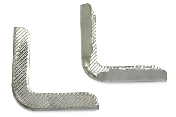 Buchecken, verzinnt, 38 mm Schenkellänge, 3 mm Fassung