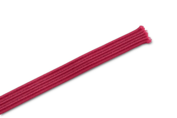 Flat Elastics as Cut Pieces, Wine Red