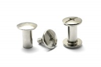 Buchschrauben Kreuzschlitz silber vernickelt