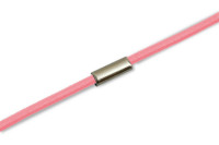 Gummischnüre<br>zum Ring montiert,<br> rosa