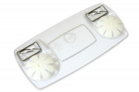Taschenlocher<br> zum Abheften,<br> mit Feststellfunktion,<br> transparent