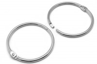 Heftringe aus Metall silber vernickelt