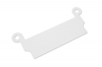 Abheftvorrichtung,<br> ohne Schlitz, weiss,<br> 92 mm