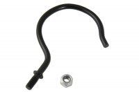 Kollektionshaken<br> aus Metall,<br> 78 mm, mit Gewinde,<br> schwarz