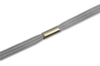 Gummiband<br> zum Ring montiert,<br> grau