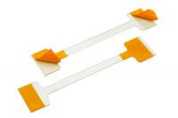 Regalwobbler<br> aus Kunststoff, <br>75 mm, transparent, <br>mit 2 Klebeflächen
