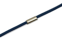 Gummischnüre<br>zum Ring montiert,<br> marineblau