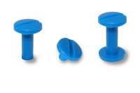 Buchschrauben, Kunststoff,<br> hellblau