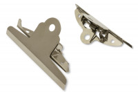 Papierklemmer<br> zum Aufnieten,<br> 100 mm breit, vernickelt