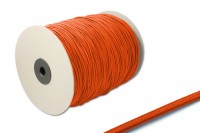 Gummischnur,<br> 2,2 mm Ø,<br> auf 500 m Rolle,<br> dunkel-orange