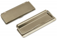 Magnetische Zettelklemmen<br> mit Drahtbügel, <br>50 mm breit, vernickelt