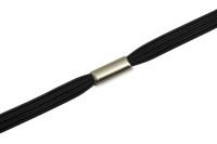 Gummiband<br> zum Ring montiert,<br> schwarz