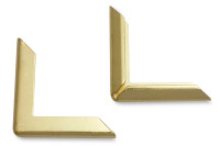 Buchecken, passiviert,<br>22 mm Schenkellänge,<br>2 mm Fassung