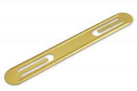 Metallheftstreifen GENIUS,<br> 104 x 14 mm, goldlackiert