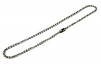 Kugelketten mit Verschluss,<br>2,4 mm Ø, vernickelt