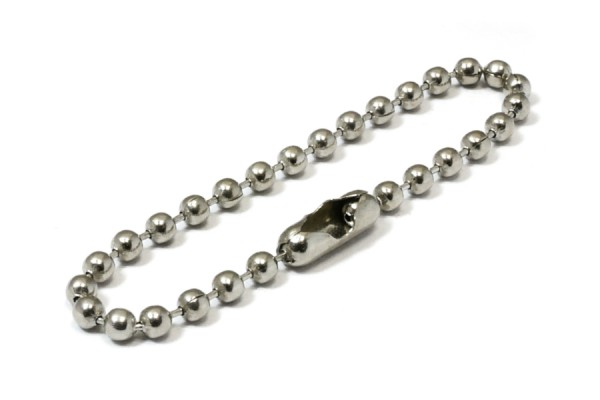 Ball Chain with connector, 2.4 mm Ø, nickel-plated