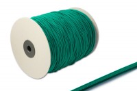Gummischnur,<br> 2,2 mm Ø,<br> auf 500 m Rolle,<br> dunkelgrün