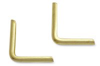 Buchecken, passiviert,<br>21 mm Schenkellänge,<br>2,5 mm Fassung
