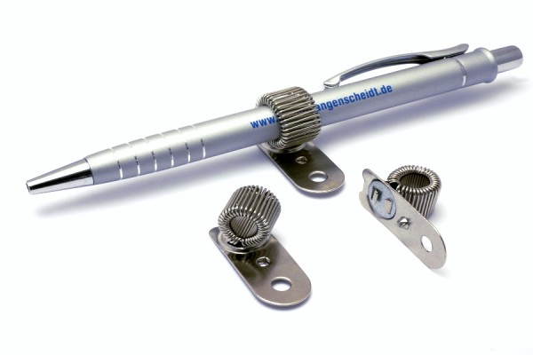 Stifthalter aus Metall zum Annieten drehbar