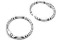 Heftringe aus Metall silber vernickelt