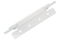 Einsteck-Heftstreifen,<br> Heftzunge weisslackiert,<br> Deckleiste weiss